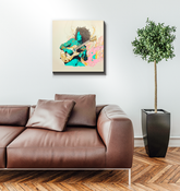 Harmonious Flow wrapped canvas with fluid artistry.